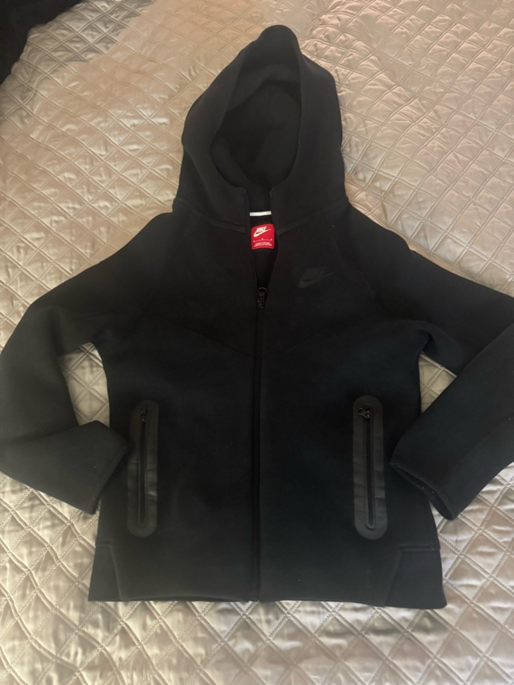 EUC Nike Black Zip-Up Hooded Performance Tech Jacket